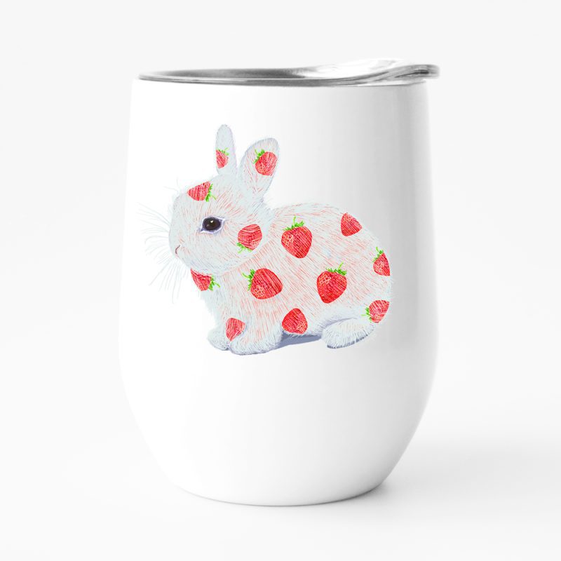 כוס תרמית ארנב תותים